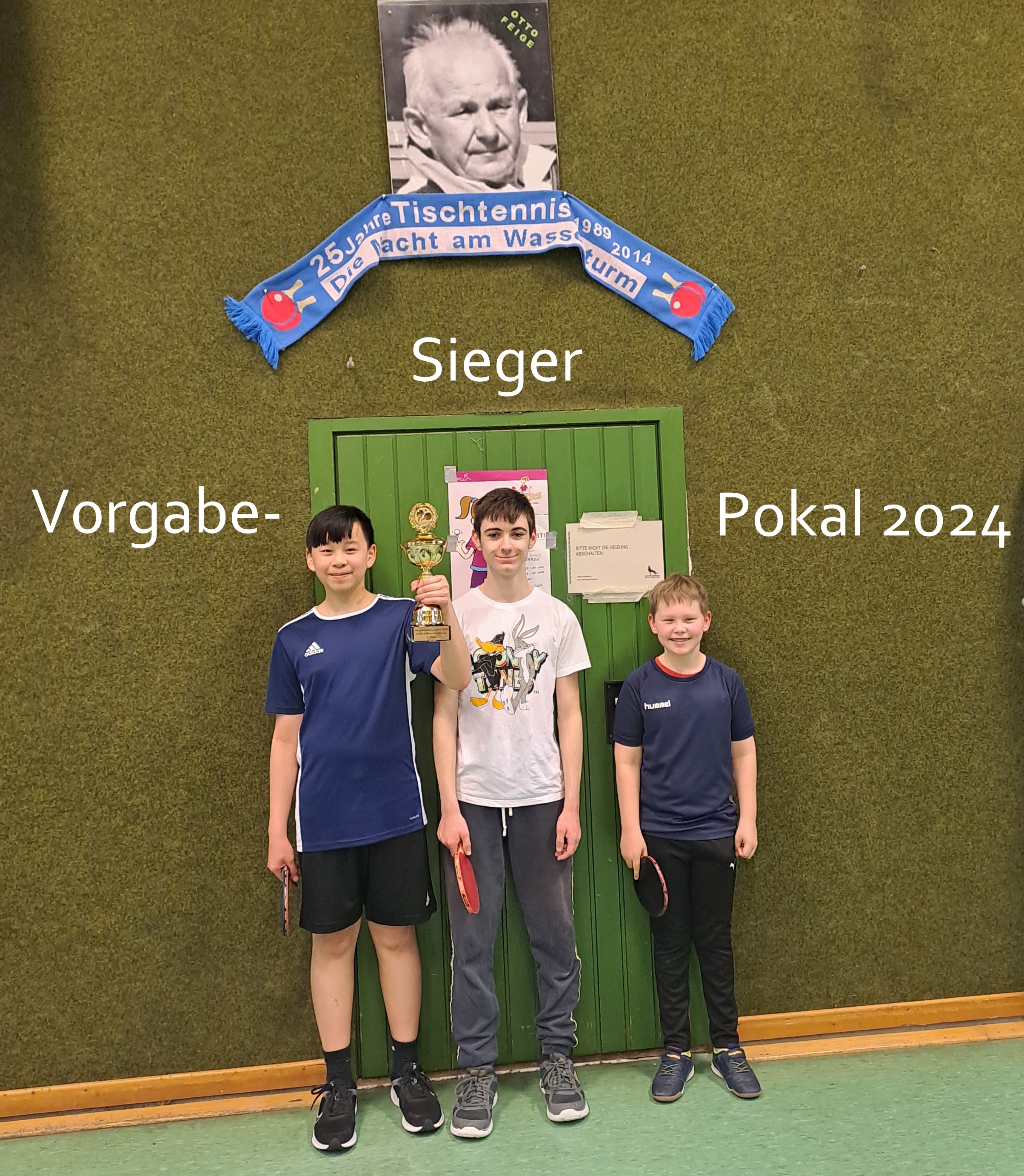 Die erfolgreiche Mannschaft beim Vorgabe-Pokal-Endturnier